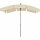 Tropico Mittelstockschirm anthrazit/natur 210cm x 140cm Gestell Stahl anthrazit, Bezug 100% Polyester, 180g/m² in natur, Lichtschutzfaktor UPF 50+