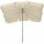 Tropico Mittelstockschirm anthrazit/natur 210cm x 140cm Gestell Stahl anthrazit, Bezug 100% Polyester, 180g/m² in natur, Lichtschutzfaktor UPF 50+
