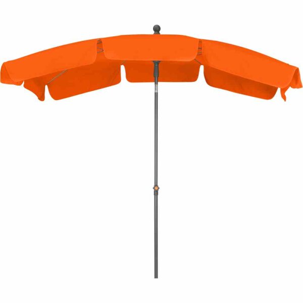 Tropico Mittelstockschirm anthrazit/terracotta 210cm x 140cm Gestell Stahl anthrazit, Bezug 100% Polyester, 180g/m² in terracotta, Lichtschutzfaktor UPF 50+