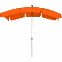 Tropico Mittelstockschirm anthrazit/terracotta 210cm x 140cm Gestell Stahl anthrazit, Bezug 100% Polyester, 180g/m² in terracotta, Lichtschutzfaktor UPF 50+