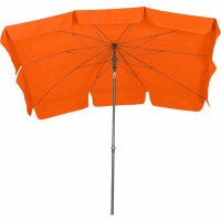 Tropico Mittelstockschirm anthrazit/terracotta 210cm x 140cm Gestell Stahl anthrazit, Bezug 100% Polyester, 180g/m² in terracotta, Lichtschutzfaktor UPF 50+