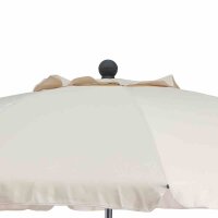 Tropico Mittelstockschirm anthrazit/natur Ø200cm Gestell Stahl anthrazit, Bezug 100% Polyester, 180g/m² in natur, Lichtschutzfaktor UPF 50+