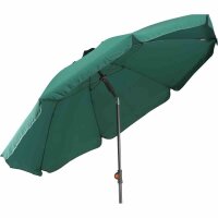 Tropico Mittelstockschirm anthrazit/grün Ø250cm Gestell Stahl anthrazit, Bezug 100% Polyester, 180g/m² in grün, Lichtschutzfaktor UPF 50+