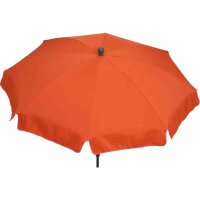 Tropico Mittelstockschirm anthrazit/terracotta Ø250cm Gestell Stahl anthrazit, Bezug 100% Polyester, 180g/m² in terracotta, Lichtschutzfaktor UPF 50+