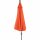 Tropico Mittelstockschirm anthrazit/terracotta Ø250cm Gestell Stahl anthrazit, Bezug 100% Polyester, 180g/m² in terracotta, Lichtschutzfaktor UPF 50+