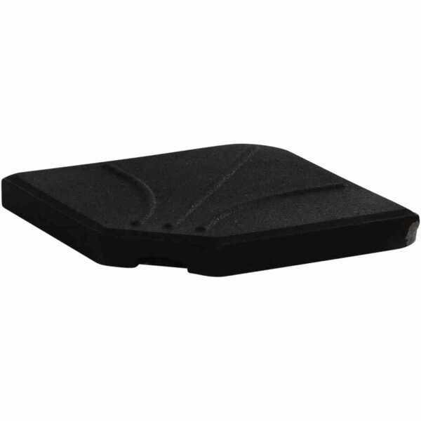 Quadro Wegeplatte 25 kg Beton schwarz gefärbt, mit Handmulde