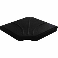 Quadro Wegeplatte 25 kg Beton schwarz gefärbt, mit Handmulde