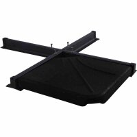 Quadro Wegeplatte 25 kg Beton schwarz gefärbt, mit Handmulde