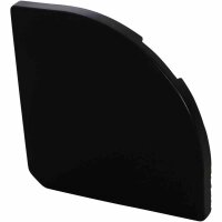 Quadro light Set Wegeplatte 2 Stück á 18 kg, Beton schwarz gefärbt, mit Handmulde