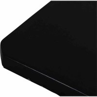 Quadro light Set Wegeplatte 2 Stück á 18 kg, Beton schwarz gefärbt, mit Handmulde
