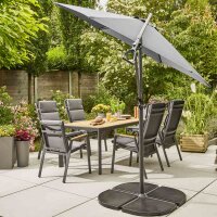 Quadro light Set Wegeplatte 2 Stück á 18 kg, Beton schwarz gefärbt, mit Handmulde
