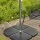 Quadro light Set Wegeplatte 2 Stück á 18 kg, Beton schwarz gefärbt, mit Handmulde