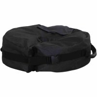Sandsack für Schirmständer (bis 40kg füllbar) 300*600D anthrazit, mit Klett und Schnalle, mit Sand zu befüllen