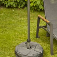 Sandsack für Schirmständer (bis 40kg füllbar) 300*600D anthrazit, mit Klett und Schnalle, mit Sand zu befüllen