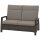 Corido 2er Bank charcoal grey Alu, Geflecht, inkl. Kissen