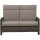 Corido 2er Bank charcoal grey Alu, Geflecht, inkl. Kissen