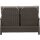 Corido 2er Bank charcoal grey Alu, Geflecht, inkl. Kissen