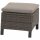 Corido Hocker, charcoal-grey Alu, Geflecht, inkl. Kissen