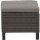 Corido Hocker, charcoal-grey Alu, Geflecht, inkl. Kissen