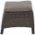 Corido Hocker, charcoal-grey Alu, Geflecht, inkl. Kissen