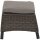 Corido Hocker, charcoal-grey Alu, Geflecht, inkl. Kissen