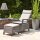 Corido Hocker, charcoal-grey Alu, Geflecht, inkl. Kissen