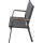 Tesoro Bank, matt-anthrazit Alu, Textil, Teak