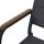 Tesoro Bank, matt-anthrazit Alu, Textil, Teak