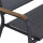 Tesoro Bank, matt-anthrazit Alu, Textil, Teak