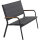 Tesoro Bank, matt-anthrazit Alu, Textil, Teak