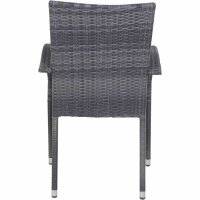 Padova II Bistro Sessel stone-grey, ohne Kissen
