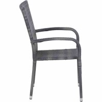 Padova II Bistro Sessel stone-grey, ohne Kissen