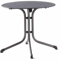 Boulevard Klapptisch Ø85cm Stahlgestell eisengrau...