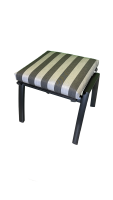 Hocker-Auflage ROYAL anthrazit stripes 50x50x9cm