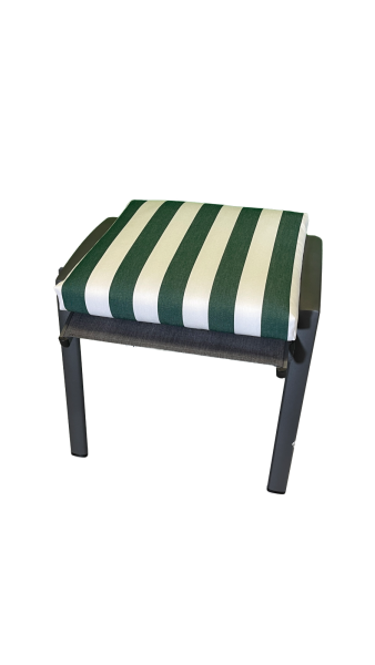 Hocker-Auflage LORD grün stripes 50x50x9cm