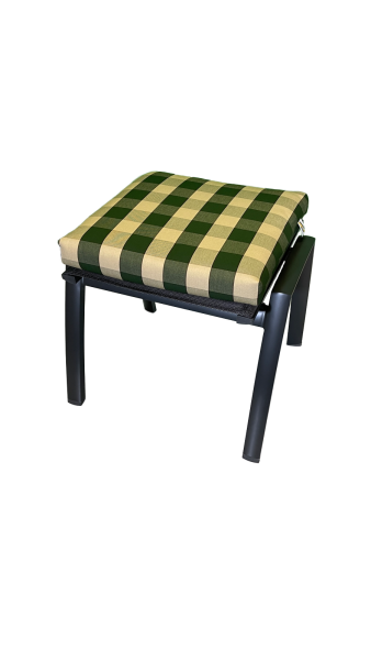 Hocker-Auflage OSLO grün stripes 50x50x9cm