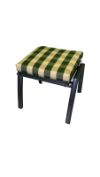 Hocker-Auflage OSLO grün stripes 50x50x9cm