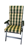 Hochlehner-Auflage OSLO grün stripes 120x50x9cm