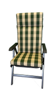 Hochlehner-Auflage OSLO grün stripes 126x50x9cm...