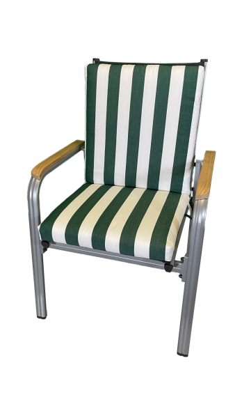 Niederlehner-Auflage LORD grün stripes 100x50x9cm
