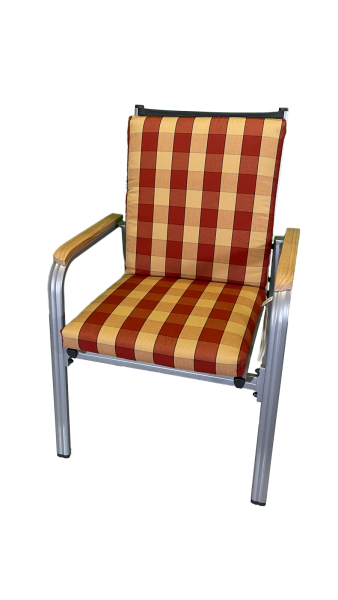 Niederlehner-Auflage LORD rot stripes 100x50x9cm