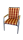 Niederlehner-Auflage LORD rot stripes 100x50x9cm