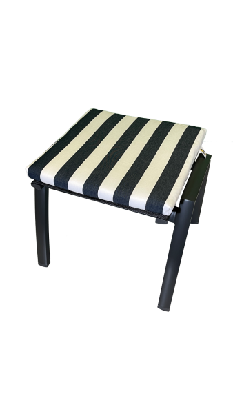 Hocker-Auflage LORD blau stripes 50x50x4cm