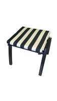 Hocker-Auflage LORD blau stripes 50x50x4cm