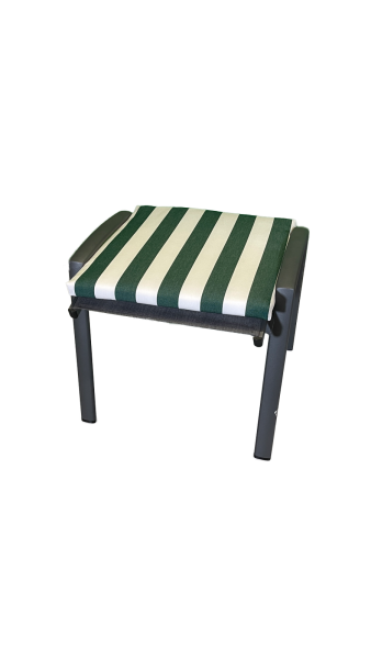 Hocker-Auflage LORD grün stripes 50x50x4cm