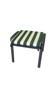 Hocker-Auflage LORD grün stripes 50x50x4cm