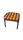 Hocker-Auflage OSLO rot stripes 50x50x4cm