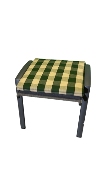 Hocker-Auflage OSLO grün stripes 50x50x4cm