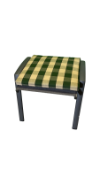 Hocker-Auflage OSLO grün stripes 50x50x4cm