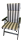 Hochlehner-Auflage ROYAL anthrazit stripes 120x50x4cm